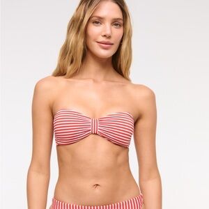Abercrombie Knot-Front Bandeau Swim Top